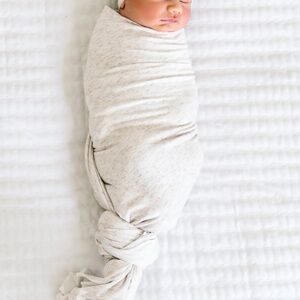 Copper Pearl Knit Swaddle Blanket - Oat